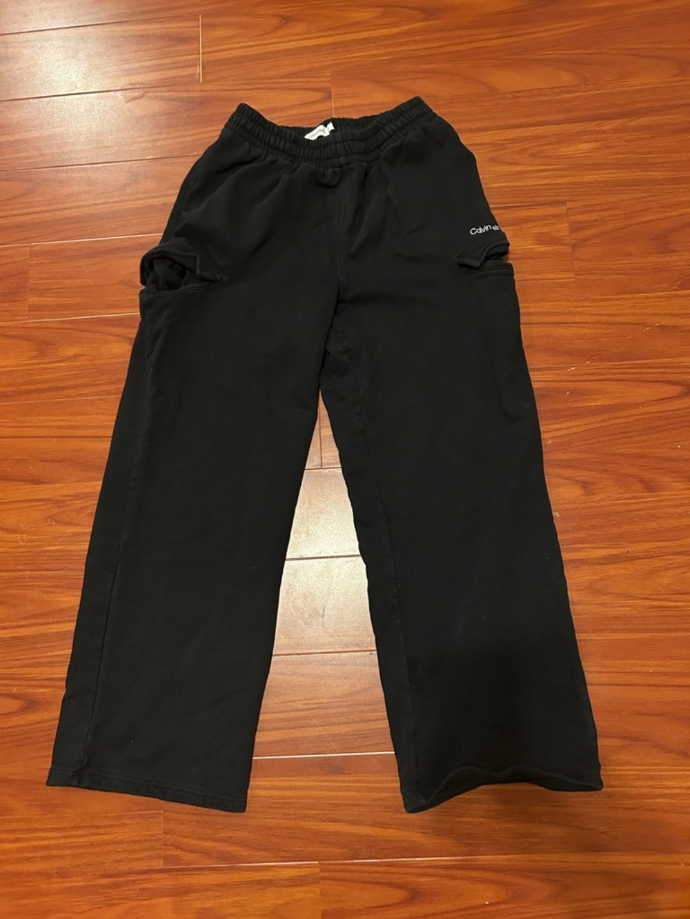Calvin Klein Kids Black Cargo Joggers